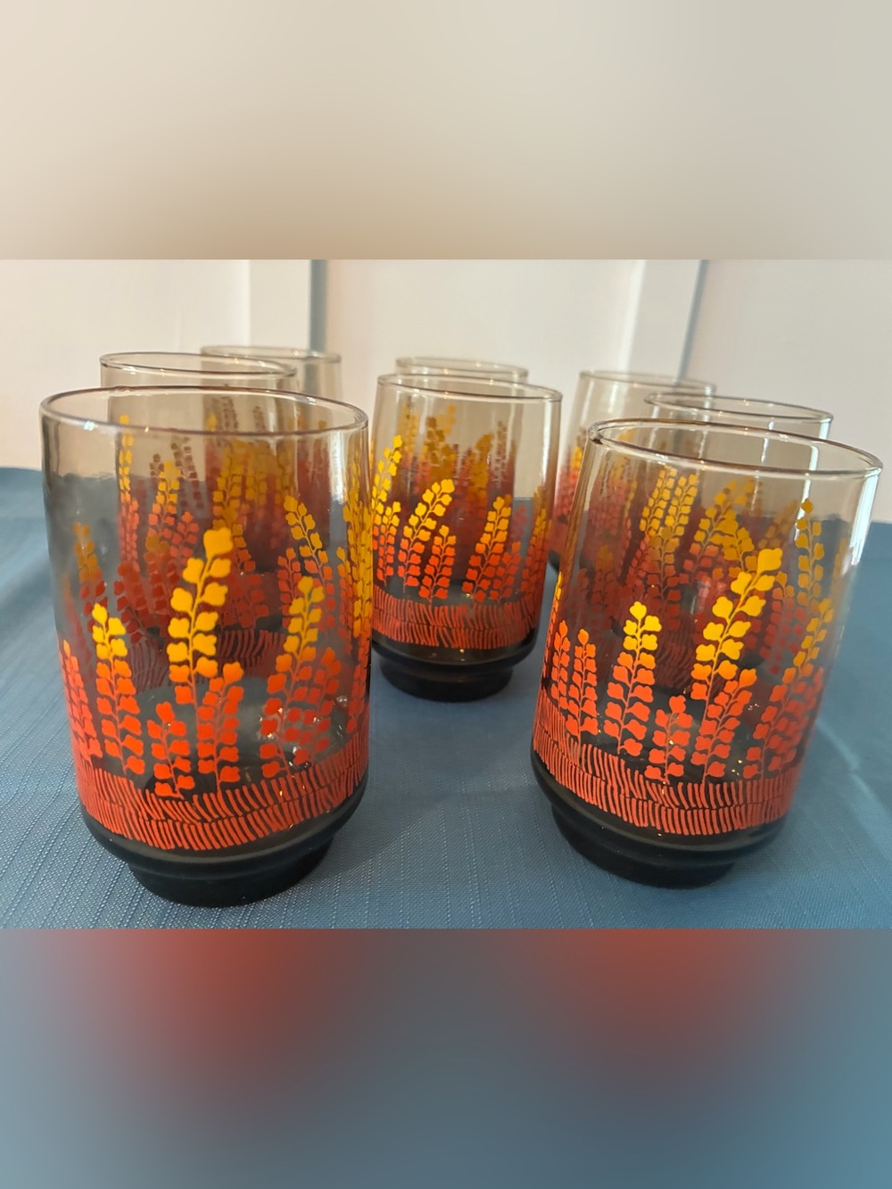 Dominion Glass Foxglove Juice Glass Smokey Brown Vintage 1970s Canada  8